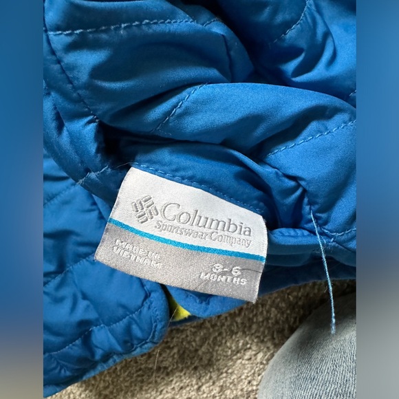 COLUMBIA Infant Double Trouble Reversible Jacket Blue/Dinosaurs 3-6 months - Picture 6 of 13